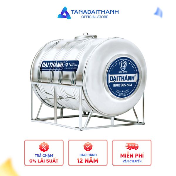 Bồn nước inox I4.000 Ngang - SUS 304