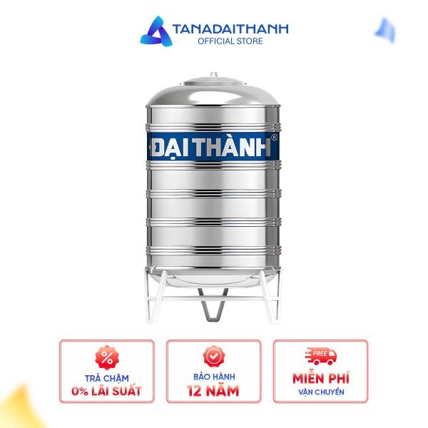 Bồn nước inox 1000L Đứng - SUS 304