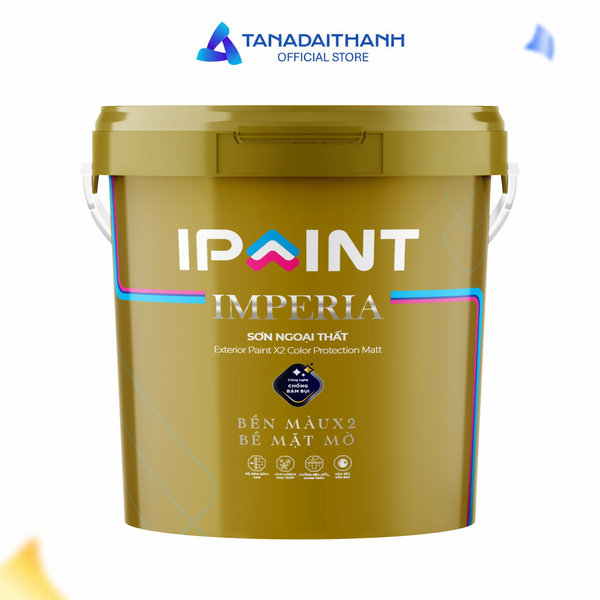 Sơn ngoại thất bền màu X2 bề mặt mờ Imperia