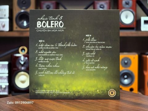  ĐĨA THAN: NHẠC TÌNH BOLERO 5 - CHUYỆN BA MÙA MƯA 