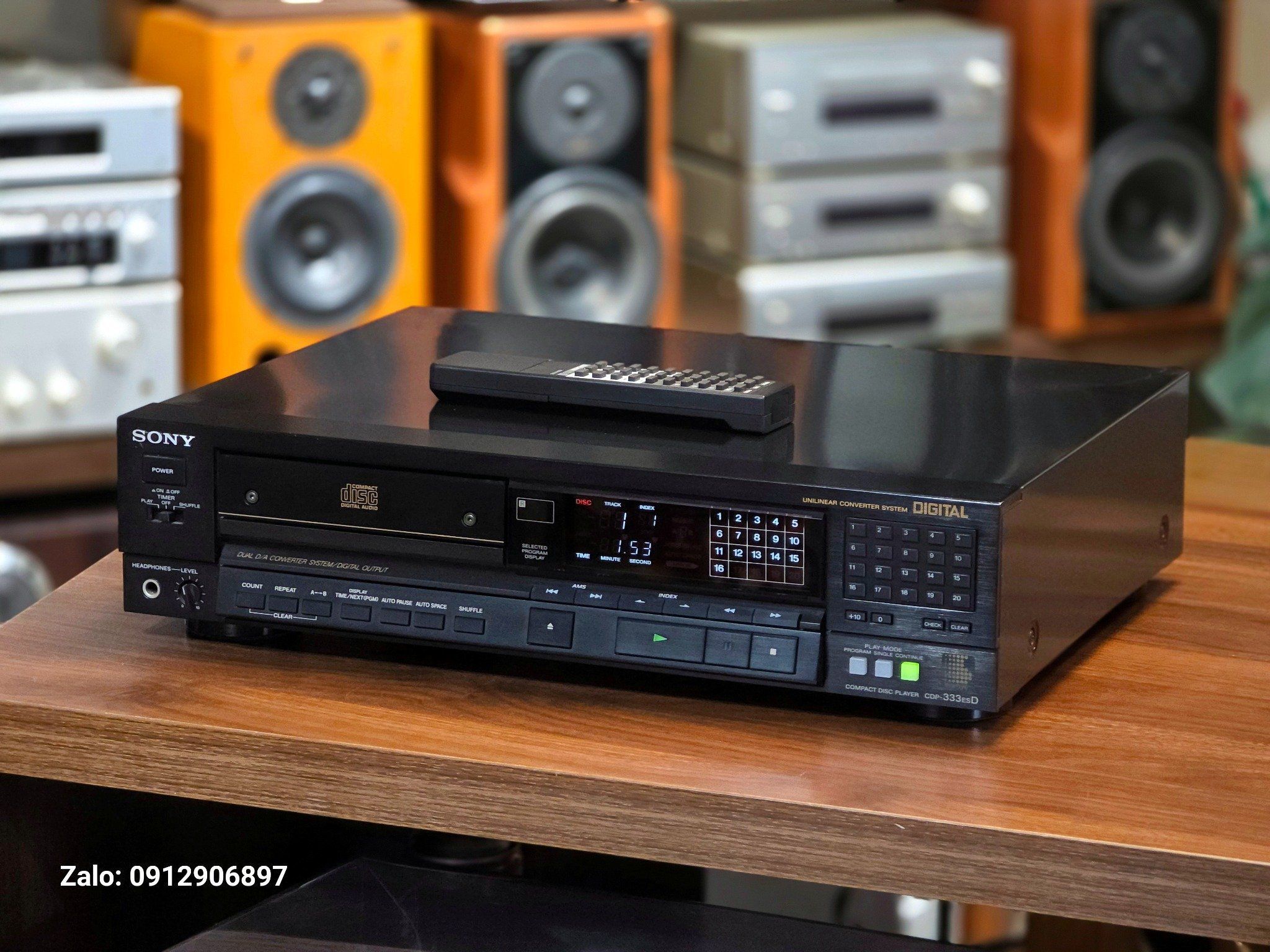 ĐẦU CD NHẬT: SONY CDP 333ESD - CHẤT CHƠI TỪ NĂM 1986