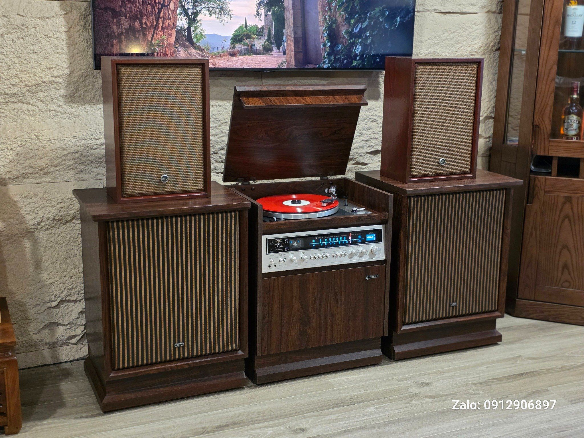 TỦ ĐĨA THAN NHẬT: OTTO SANYO DC 5500DX FULL 4 LOA TAY