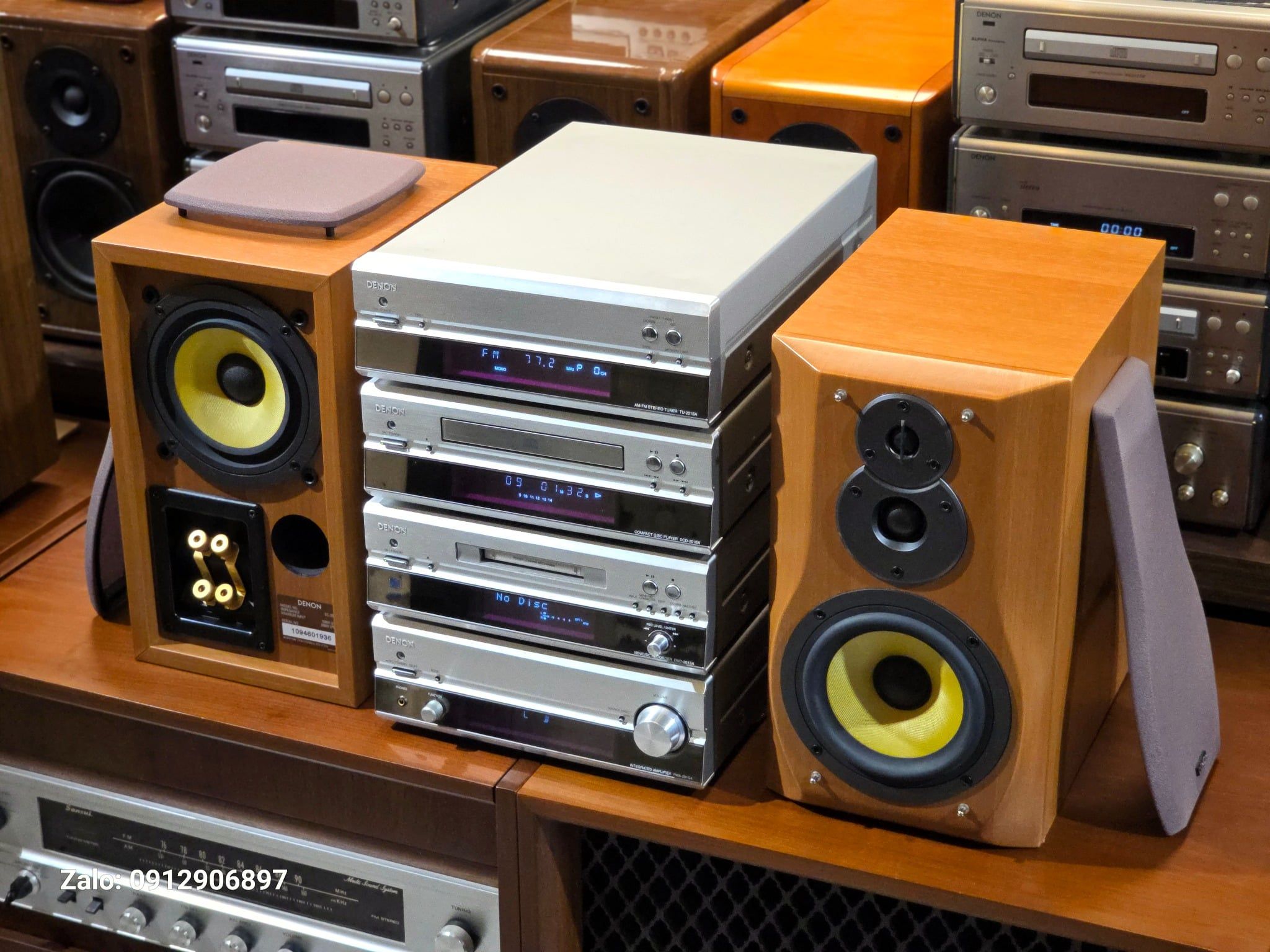 DÀN TRUNG: DENON 201SA LOA 4 ĐƯỜNG TIẾNG