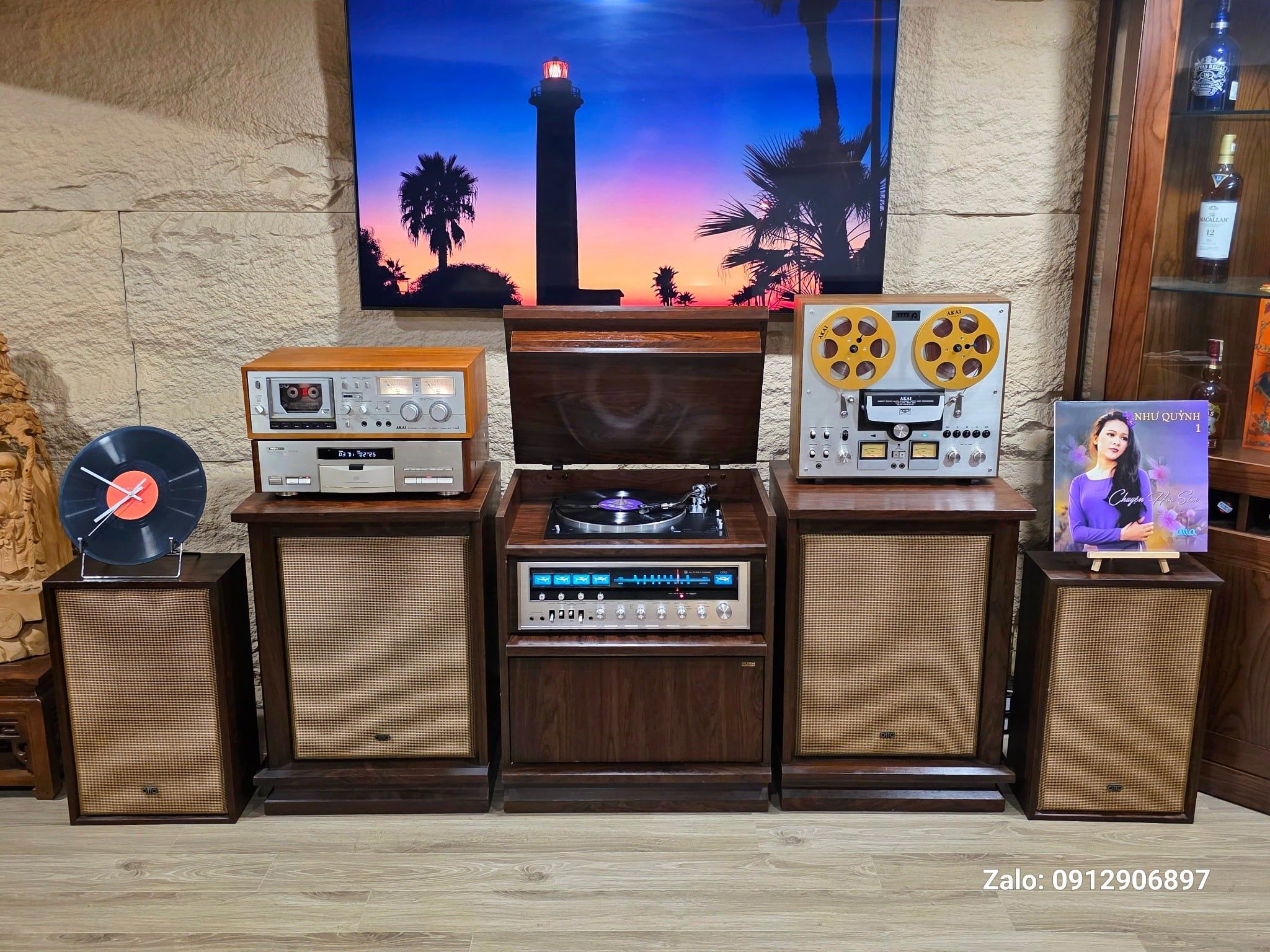 TỦ ĐÀI ĐĨA THAN: OTTO SANYO DC 8500 FULL 4 LOA HIẾM CÓ KHÓ TÌM