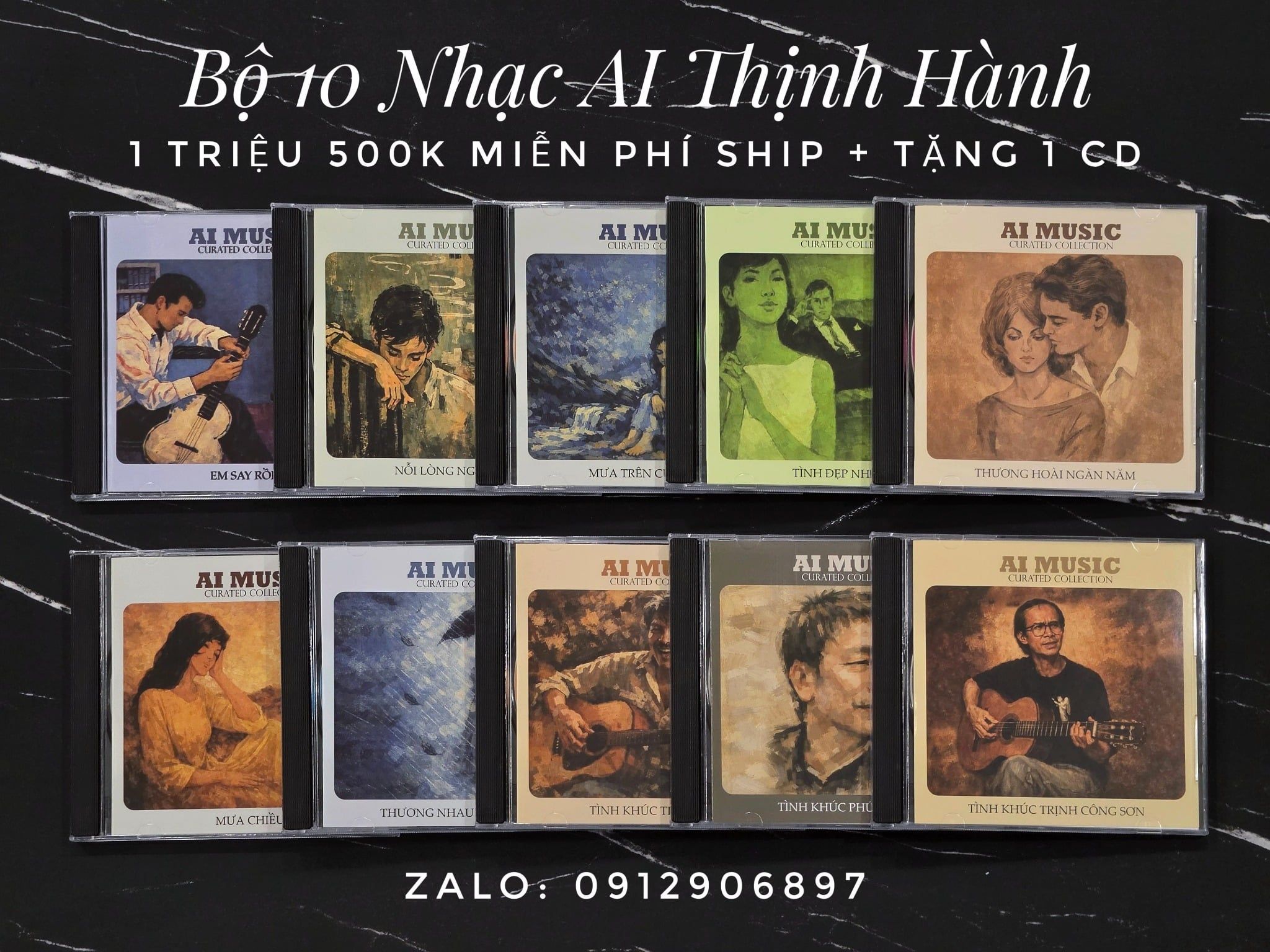 TRỌN BỘ 10 CD NHẠC AI MUSIC MỚI PHÁT HÀNH