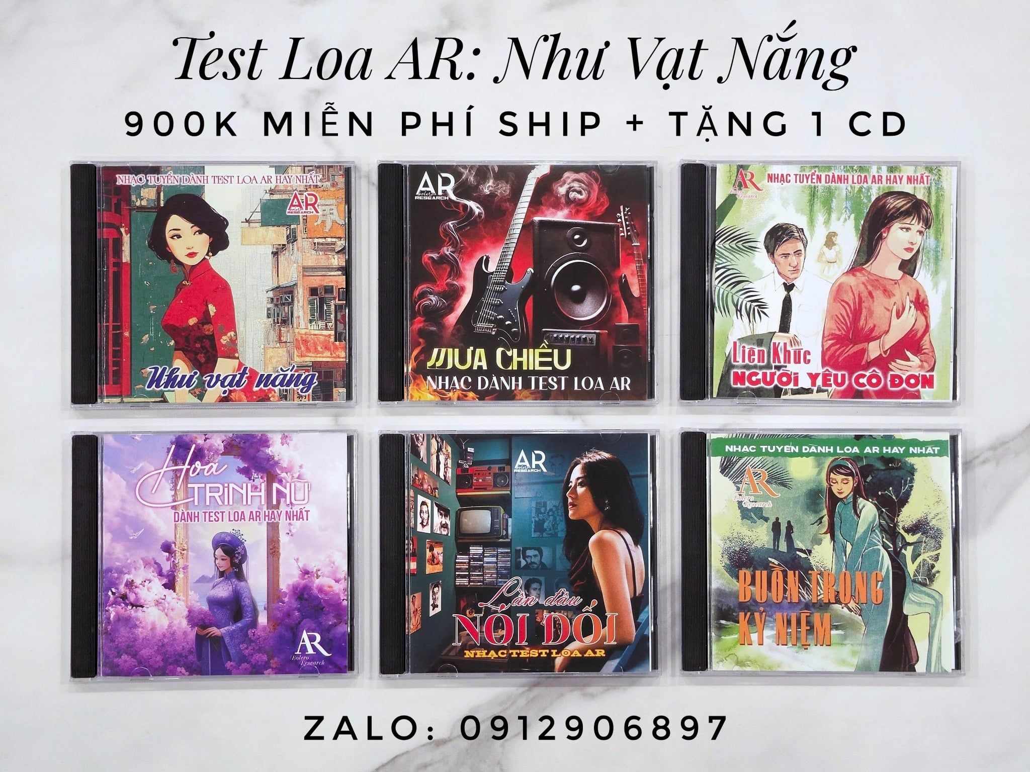 COMBO 6 ĐĨA TEST LOA 