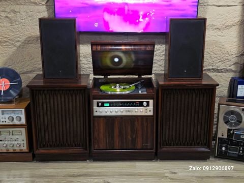  TỦ ĐÀI ĐĨA THAN: KENWOOD TRIO ST 6VD FULL 4 LOA TAY 