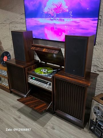 TỦ ĐÀI ĐĨA THAN: KENWOOD TRIO ST 6VD FULL 4 LOA TAY 