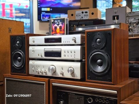  COMBO 4 MÓN DENON: AMPLI 390AE, ĐẦU CD 755AE, LOA E202 VÀ TUNER 1500AE 
