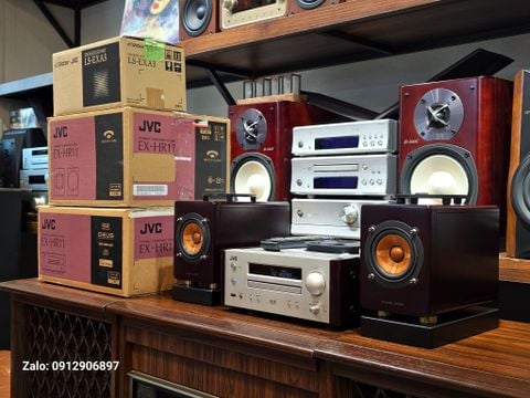  DÀN MINI NHẬT: JVC EX HR11 LOA TOÀN DẢI MÀNG GỖ ĐÁNG CHƠI 