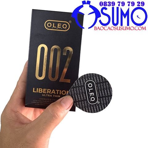 Bao cao su OleoLampo 002 ultrathin sieu mong tron truyen thong chinh hang 