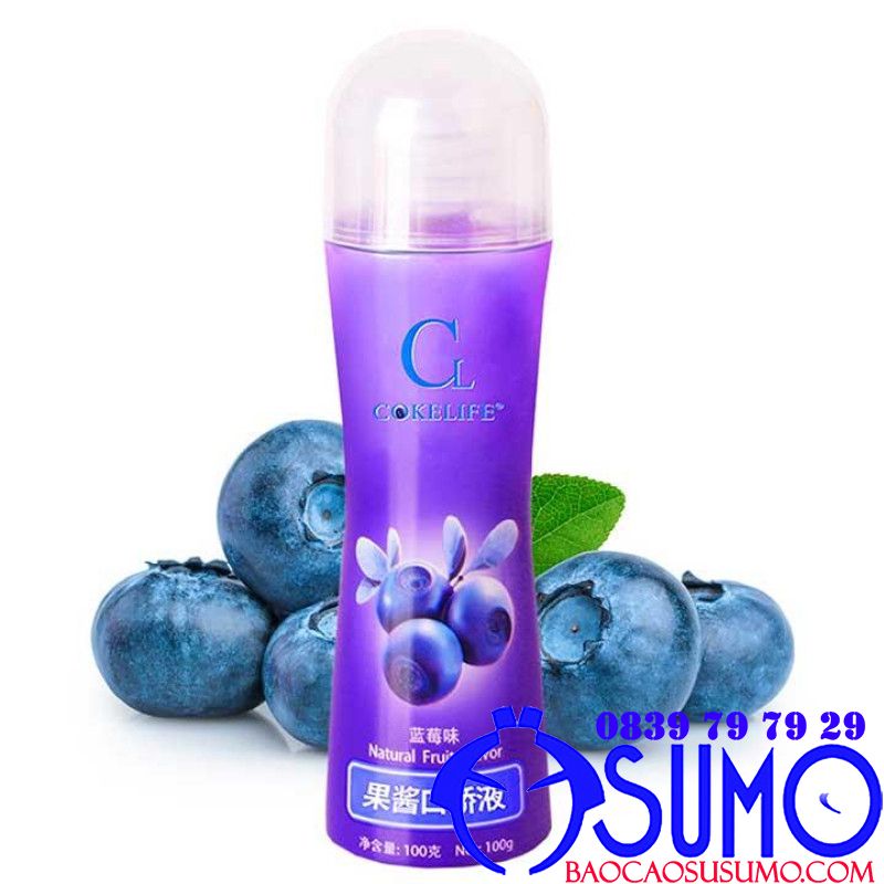 Gel bôi trơn Cokelife vị việt quất 100g chính hãng có thể dùng miệng
