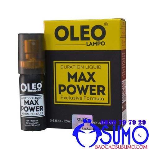 Chai xit keo dai Max Power Oleo Lampo 12ml chinh hang