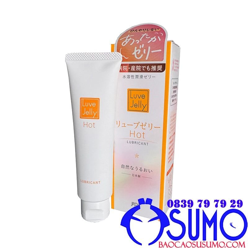 Gel bôi trơn cao cấp Jex Luve Jelly Hot 55g ấm áp chính hãng Nhật Bản