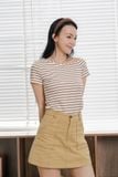  Áo thun sọc viền cổ 