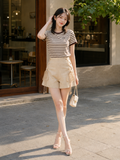  Quần ngắn form A thắt dây xỏ hạt 