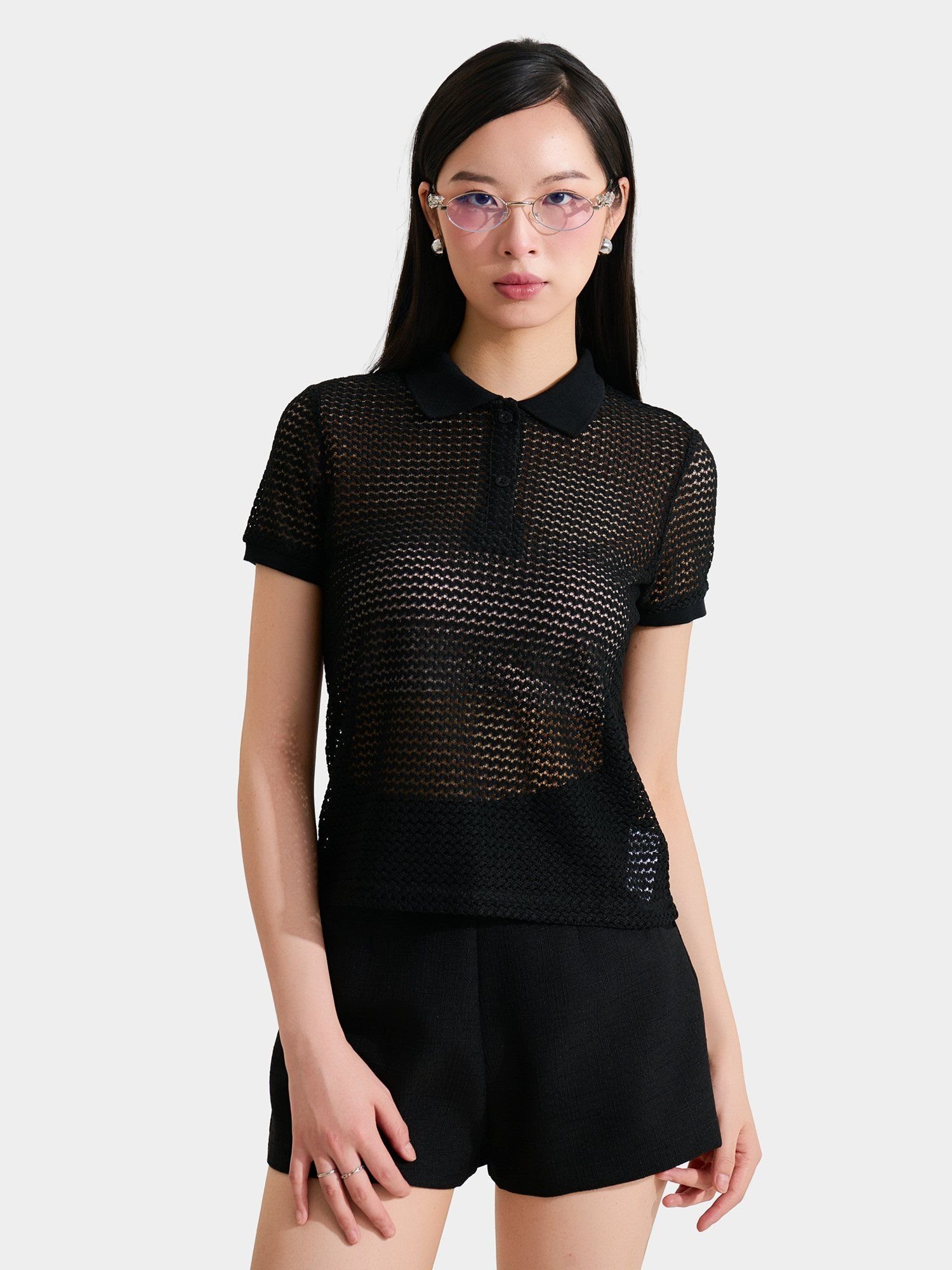  Áo thun polo dệt kim form cơ bản 