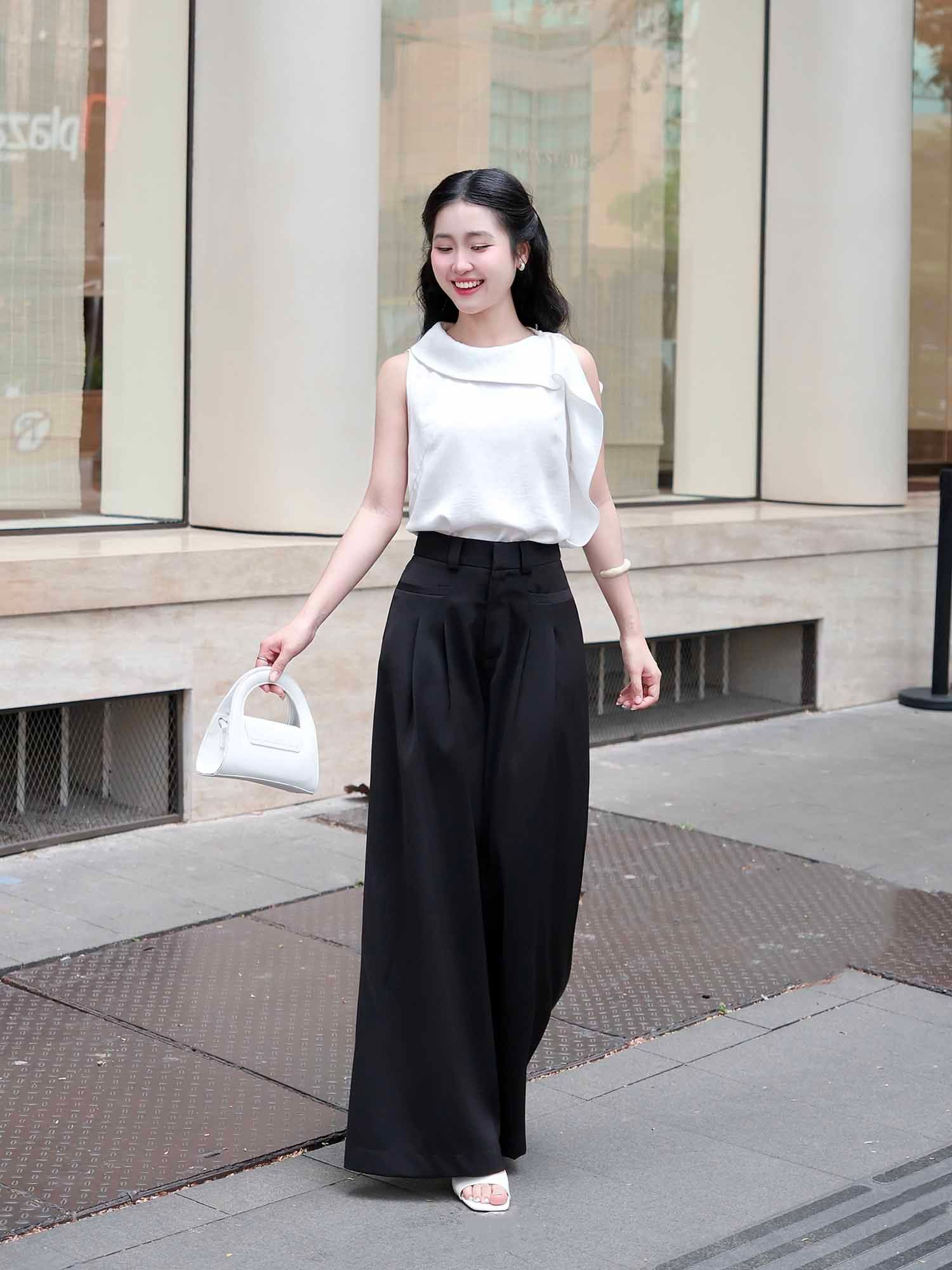  Quần tây dài ống suông 