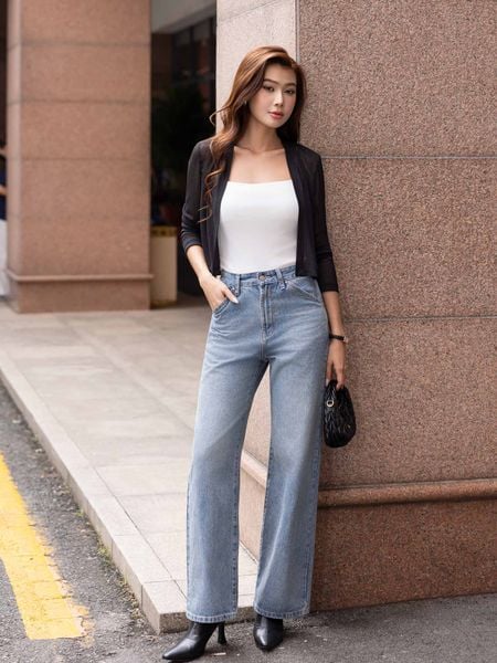  Áo cardigan cổ V dài tay 