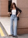  Áo cardigan cổ V dài tay 
