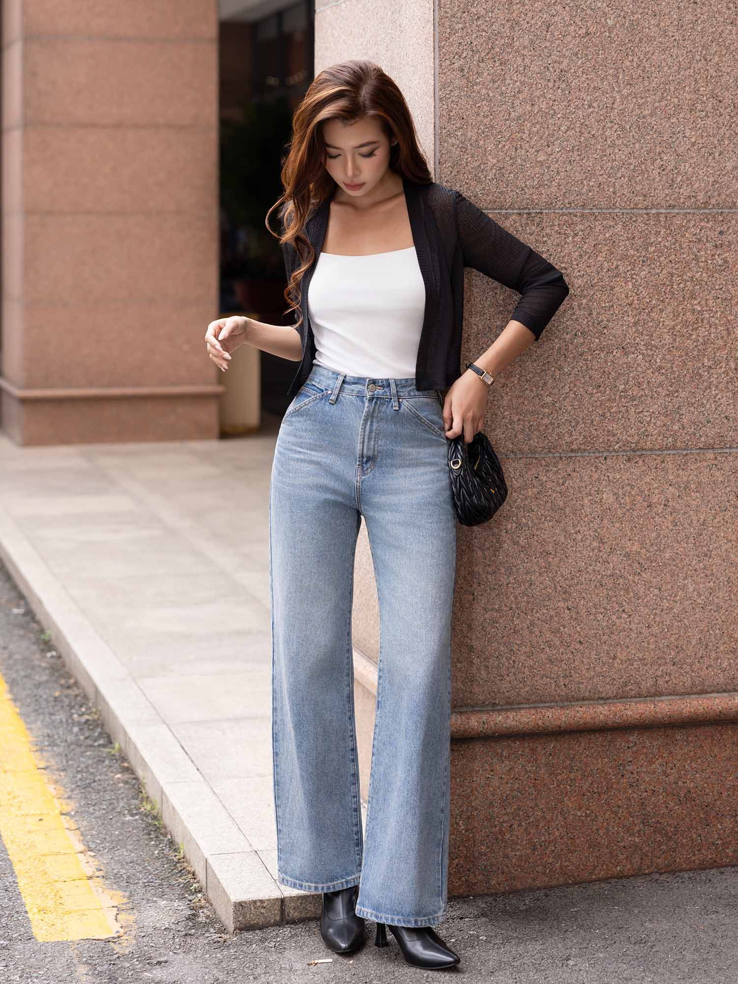 Áo cardigan cổ V dài tay 