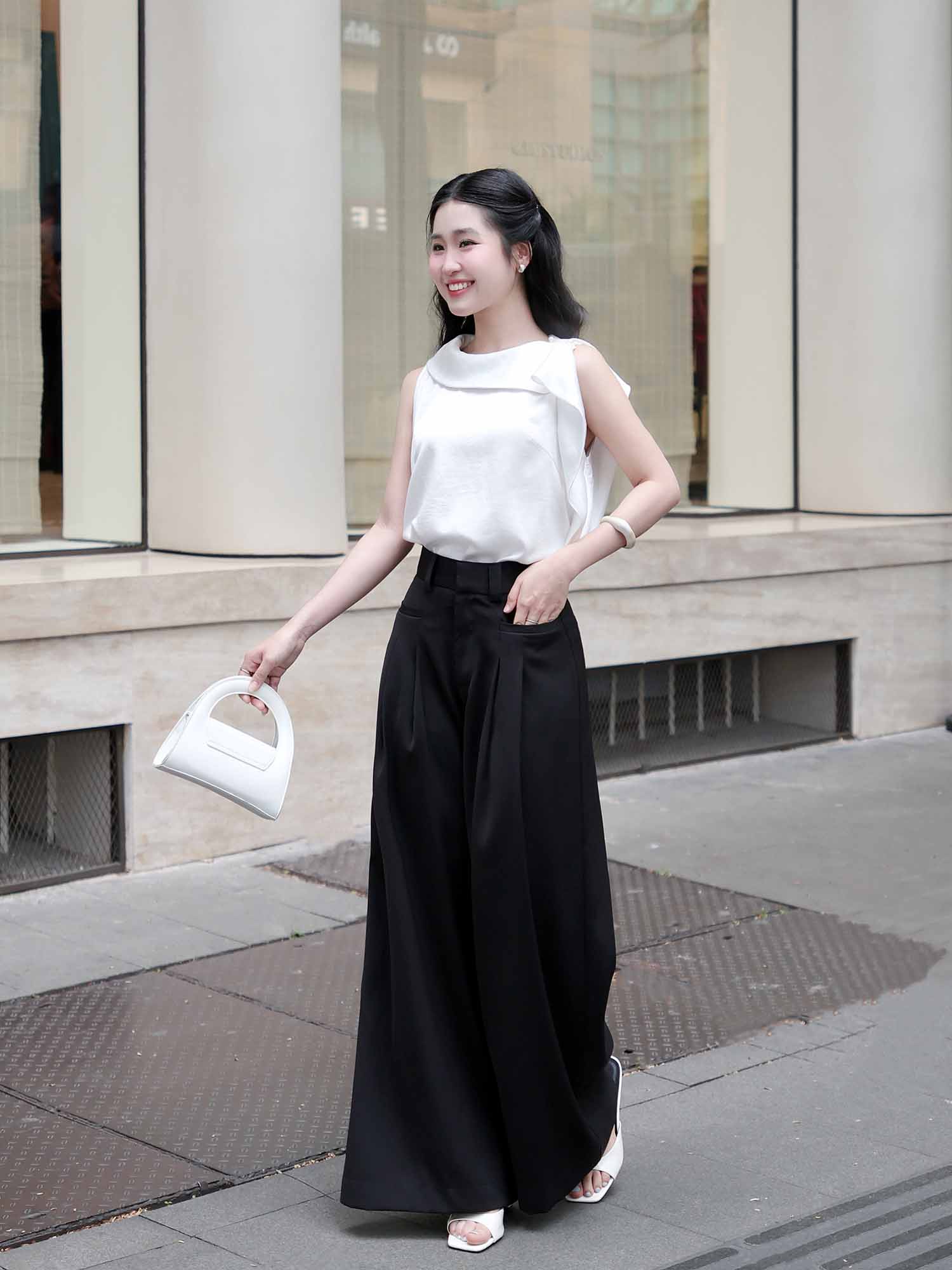 Quần tây dài ống suông