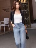  Áo cardigan cổ V dài tay 
