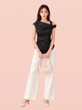  Áo draping xếp ly vai và eo 