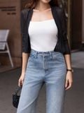  Áo cardigan cổ V dài tay 