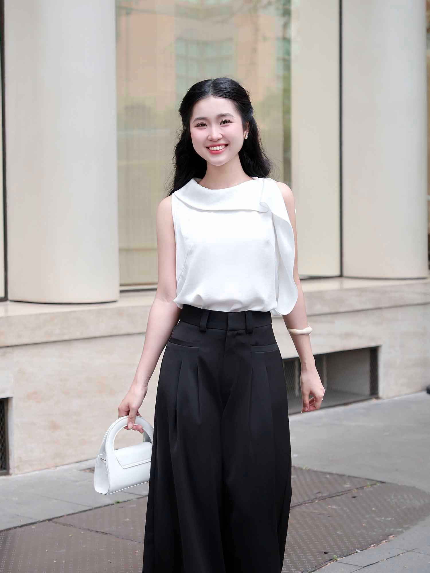  Quần tây dài ống suông 