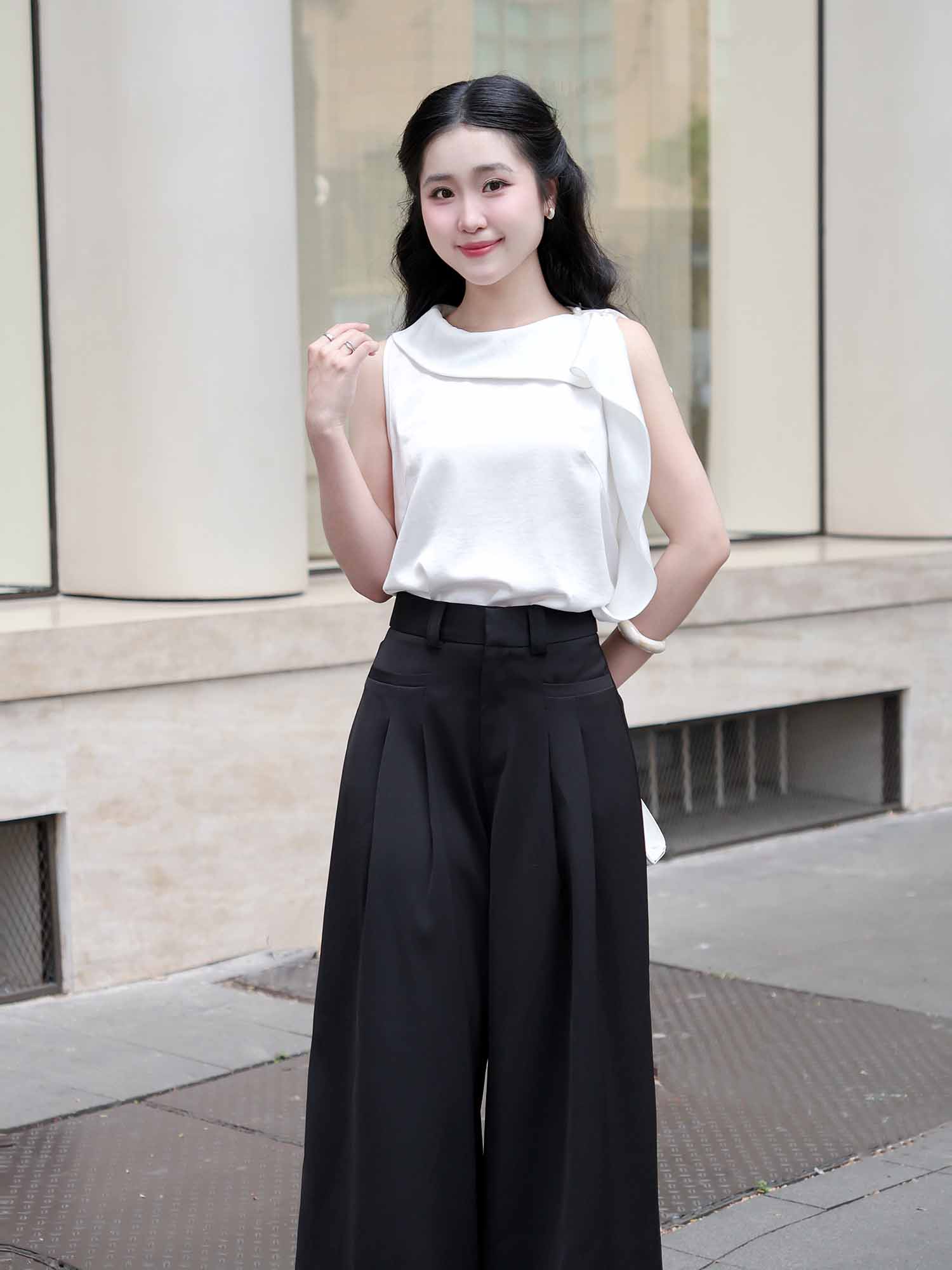 Quần tây dài ống suông