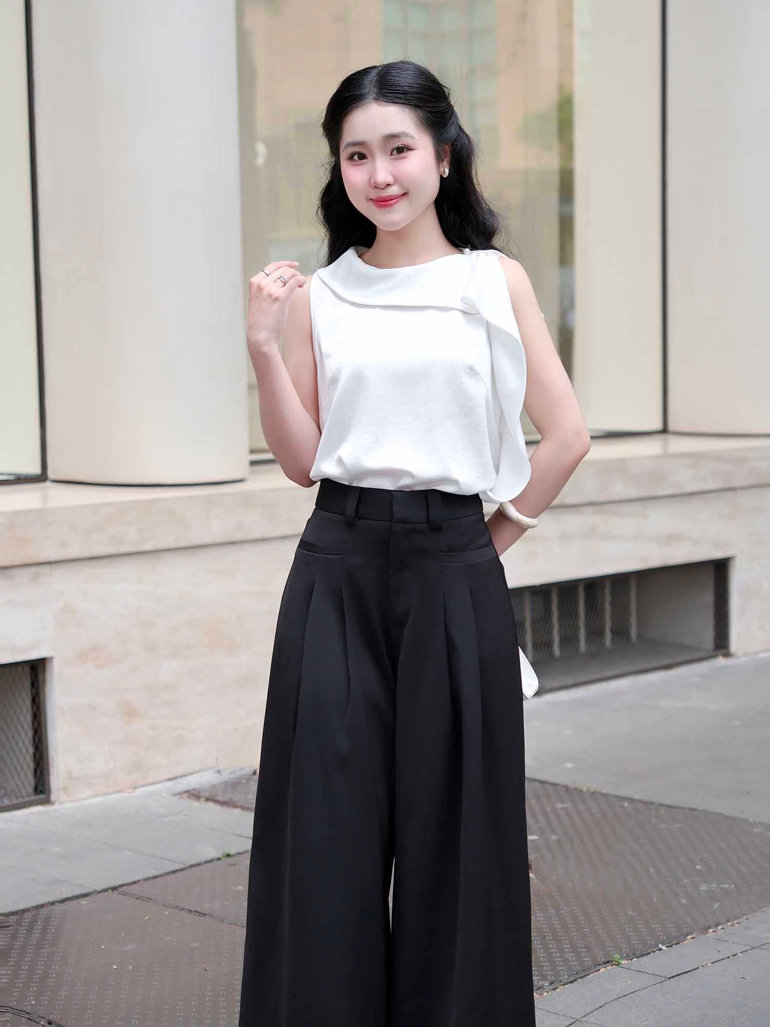  Quần tây dài ống suông 