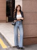  Áo cardigan cổ V dài tay 