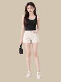  Áo tanktop basic cotton 4 chiều 