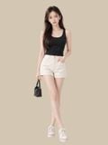  Áo tanktop basic cotton 4 chiều 