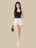  Áo tanktop basic cotton 4 chiều 