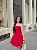  Đầm mini cúp ngực babydoll 