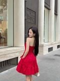  Đầm mini cúp ngực babydoll 