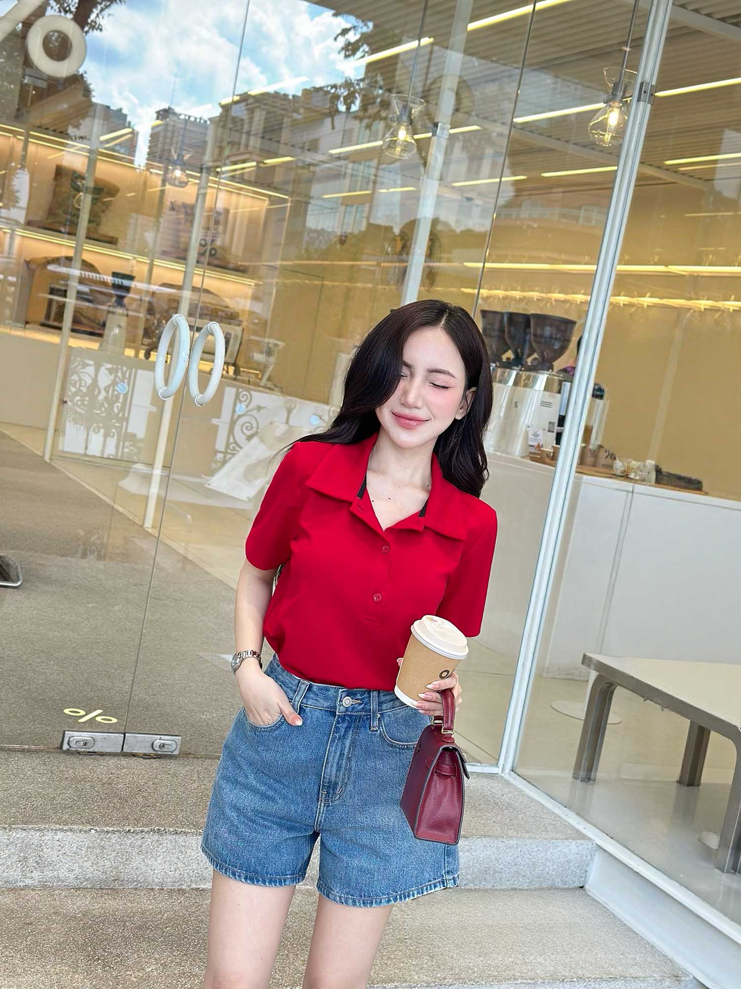 Áo thun polo dệt kim