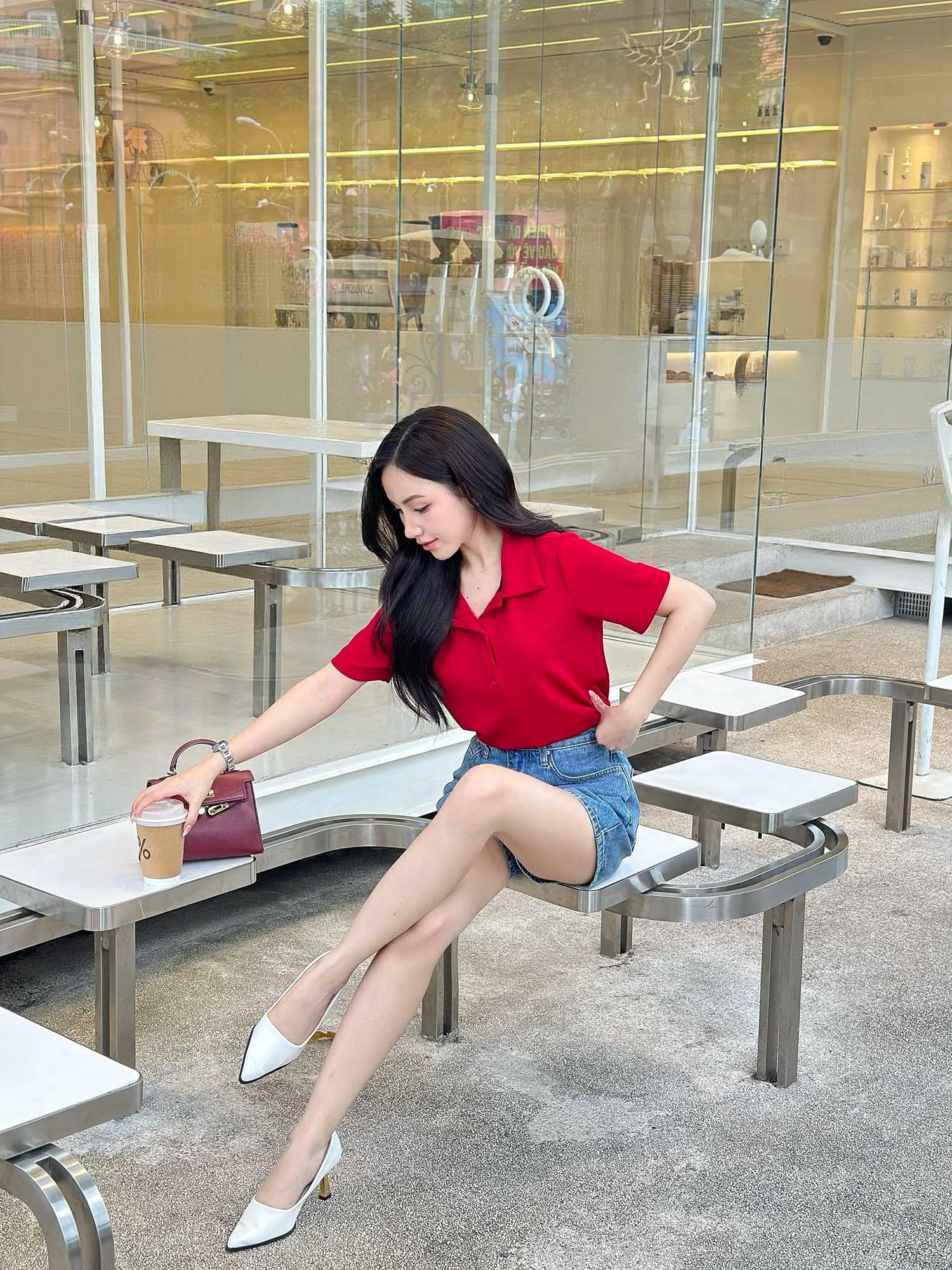 Áo thun polo dệt kim