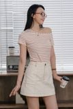  Áo thun sọc viền cổ 
