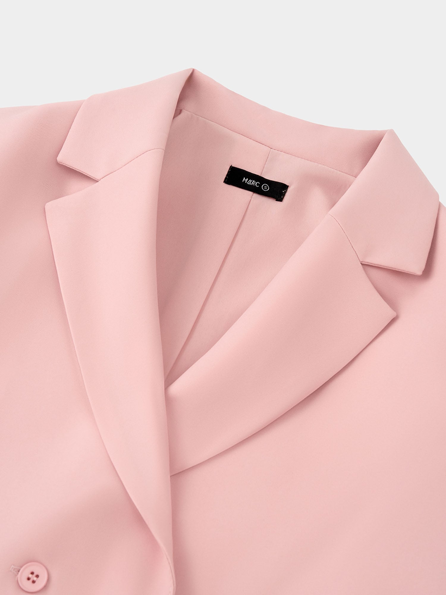 Áo blazer dáng crop tay ngắn cài nút