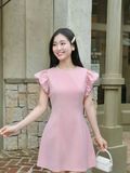  Đầm cơ bản tay phồng 