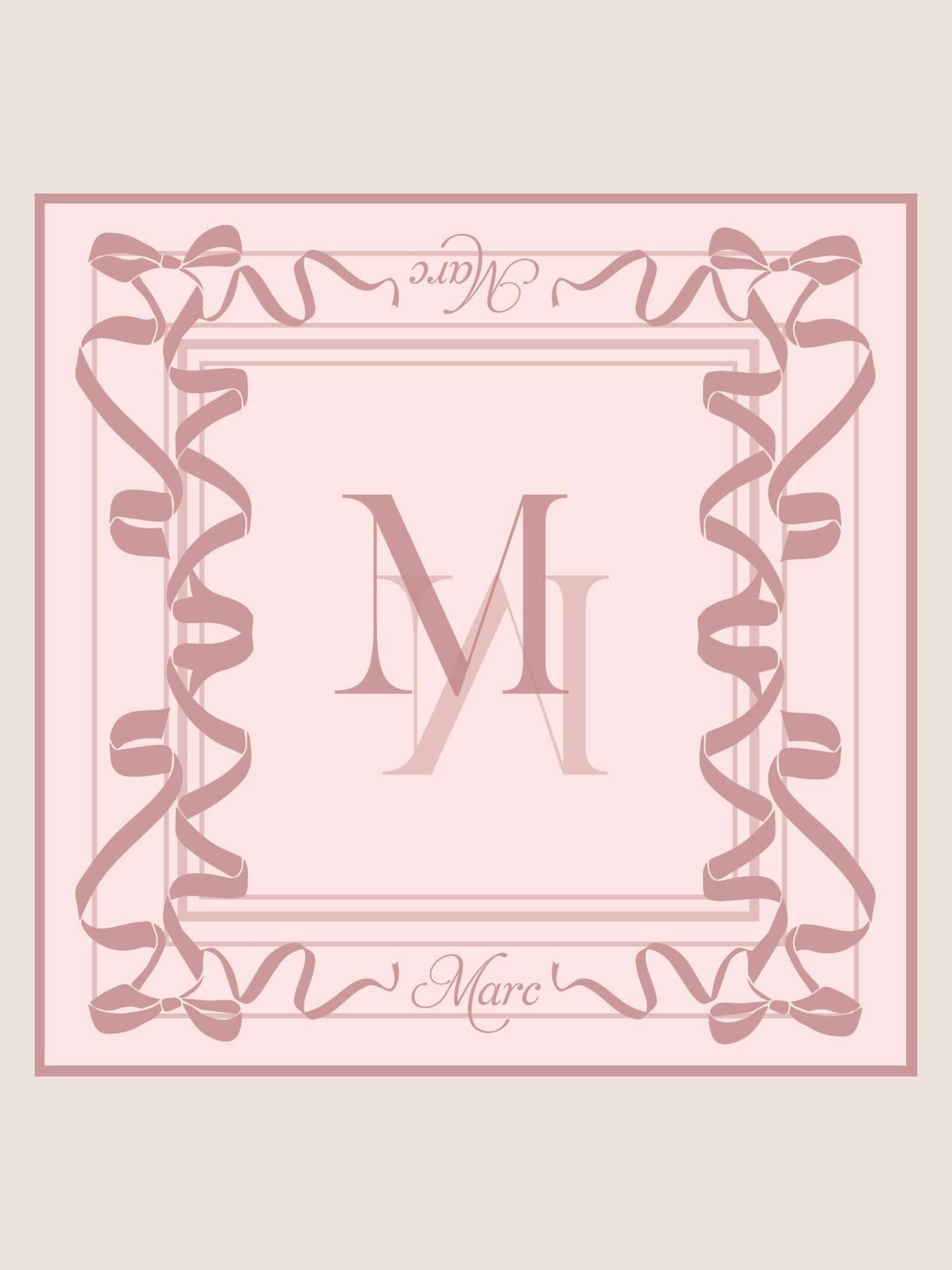  Khăn lụa cao cấp Marc Monogram 