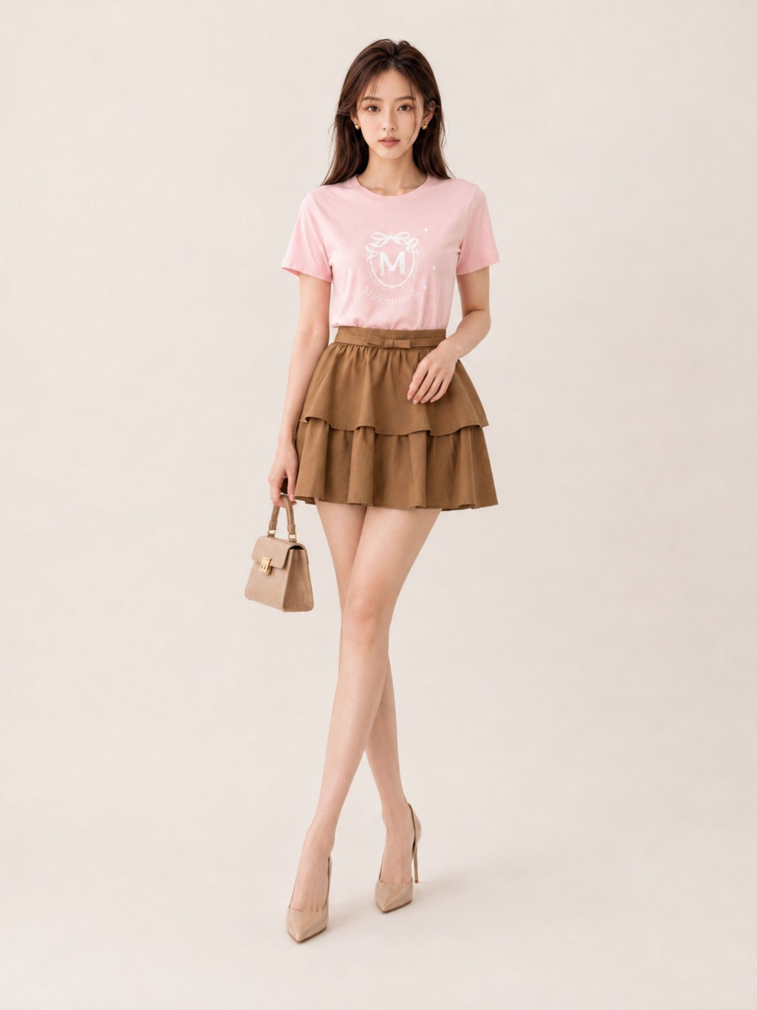  Áo thun basic hình in cách điệu 