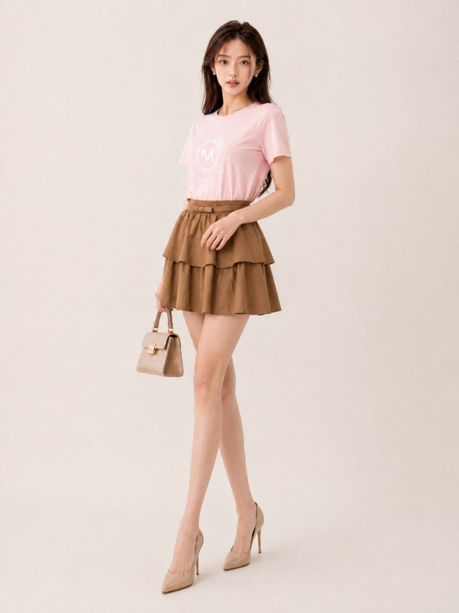  Áo thun basic hình in cách điệu 