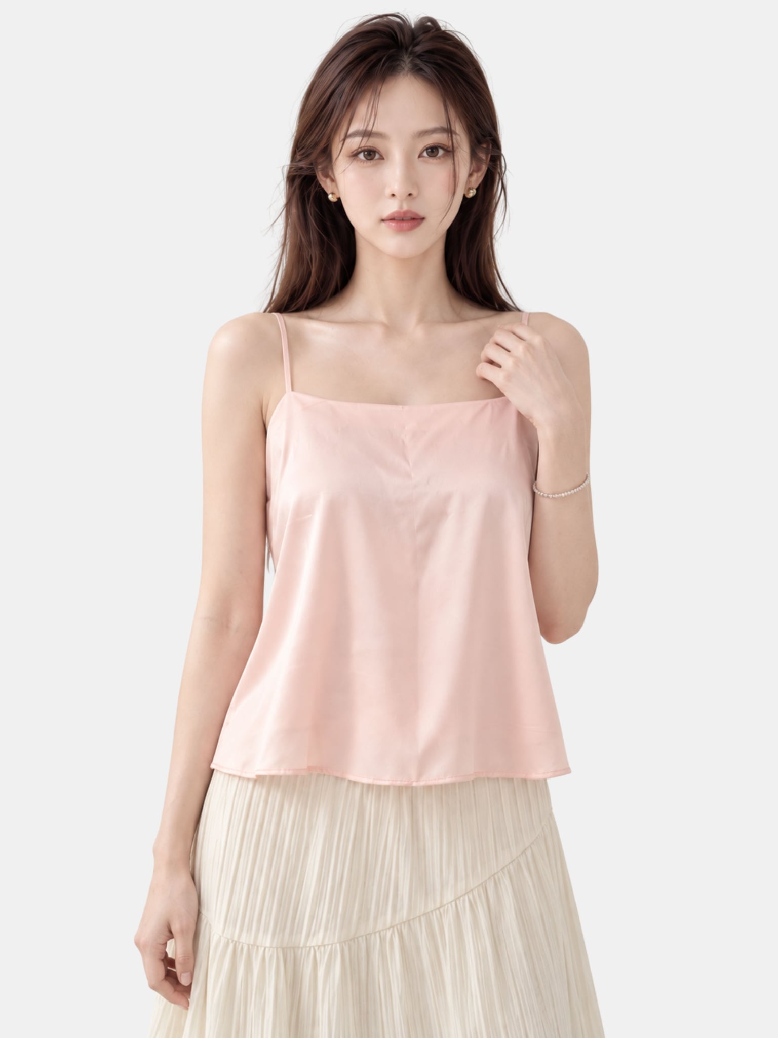 Áo 2 dây lụa dáng suông