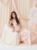  Đầm ren midi 4 tầng phối lụa 