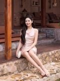  Đầm mini lụa cổ đổ dáng A 