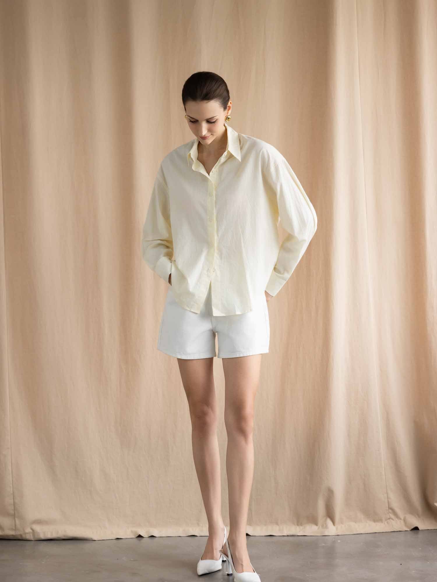 Áo sơ mi cơ bản form rộng